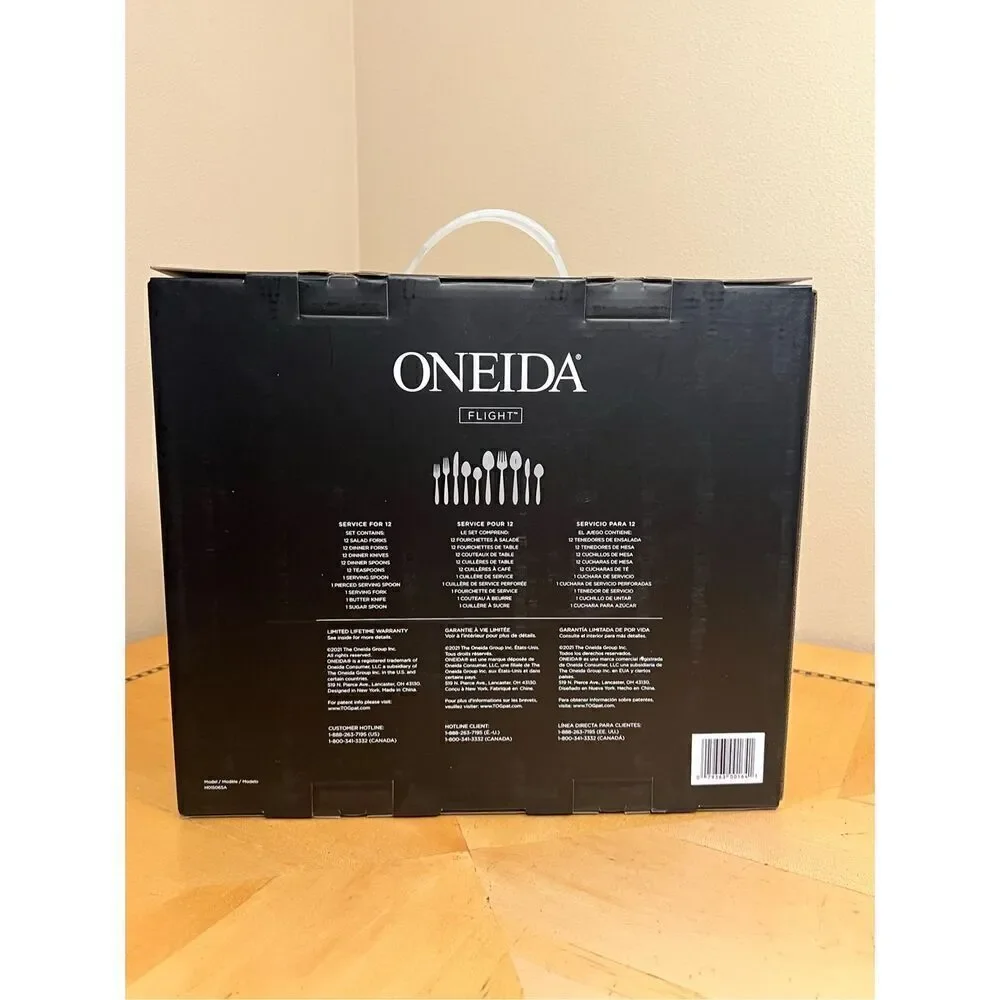 NIB! Oneida Flight 65 Piece Everyday Flatware Set Service For 12